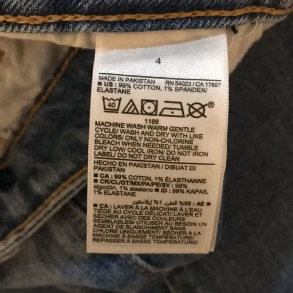 New Old Navy High waist O.G straight distressed hem! Full length - Picture 7 of 7